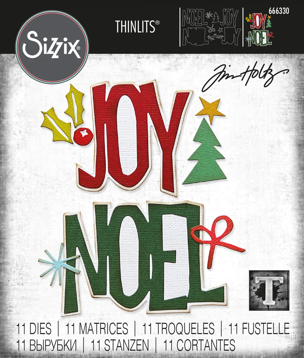 Sizzix - Tim Holtz - Thinlits Die - Big Tidings