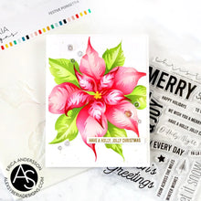 Load image into Gallery viewer, Alex Syberia Designs - Festive Poinsettia - Stamp Set, Die Set and Stencil Set Bundle
