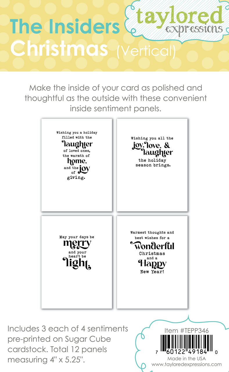Taylored Expressions - The Insiders: Christmas Verticle