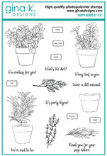 Load image into Gallery viewer, Gina K Designs - Happy Herbs - Stamp Set and Die Set Bundle
