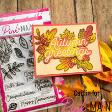 Load image into Gallery viewer, Pink and Main - Autumn Leaves - Stamp Set, Die Set and Stencil Bundle
