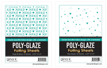 Load image into Gallery viewer, Gina K Designs - Poly-Glaze Foiling Sheets Bundle - Tiny Hearts and Hugs &amp; Kisses
