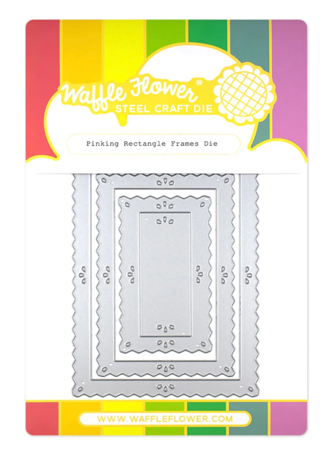 Waffle Flower - Pinking Rectangle Frames Die