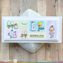 Load image into Gallery viewer, Waffle Flower - Postage Collage Slimline Die
