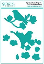 Load image into Gallery viewer, Gina K Designs - Birds and Magnolias - Stamp Set and Die Set Bundle
