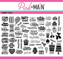 Load image into Gallery viewer, Pink and Main - Foilable Cut Ups- Birthday Sentiments
