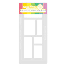 Load image into Gallery viewer, Waffle Flower - Postage Collage Slimline Blocks Stencil
