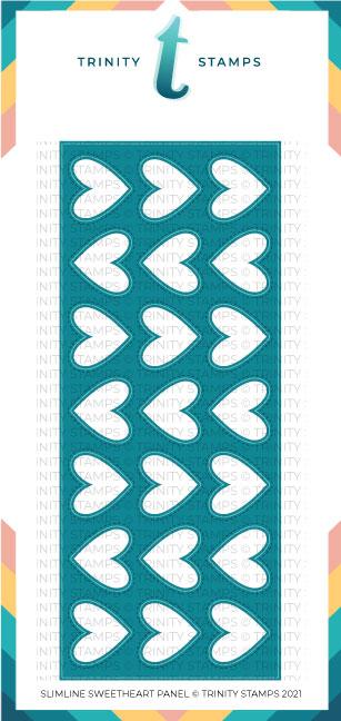 Trinity Stamps - Slimline Sweetheart Panel Die