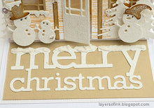 Load image into Gallery viewer, Poppy Stamps - Snowy Merry Christmas Die - Style 2387
