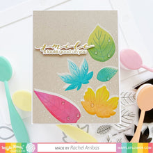 Load image into Gallery viewer, Waffle Flower - Two Step Leaves Combo - Stamp Set and Die Set Bundle
