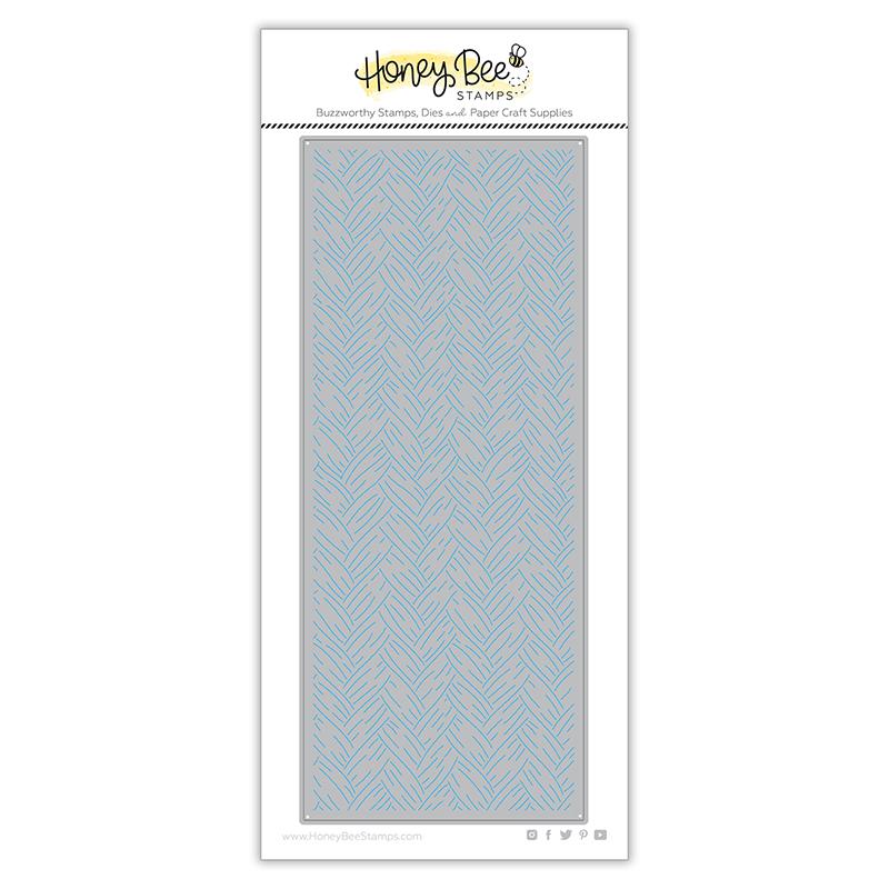Honey Bee Stamps - Basketweave Slimline Cover Plate