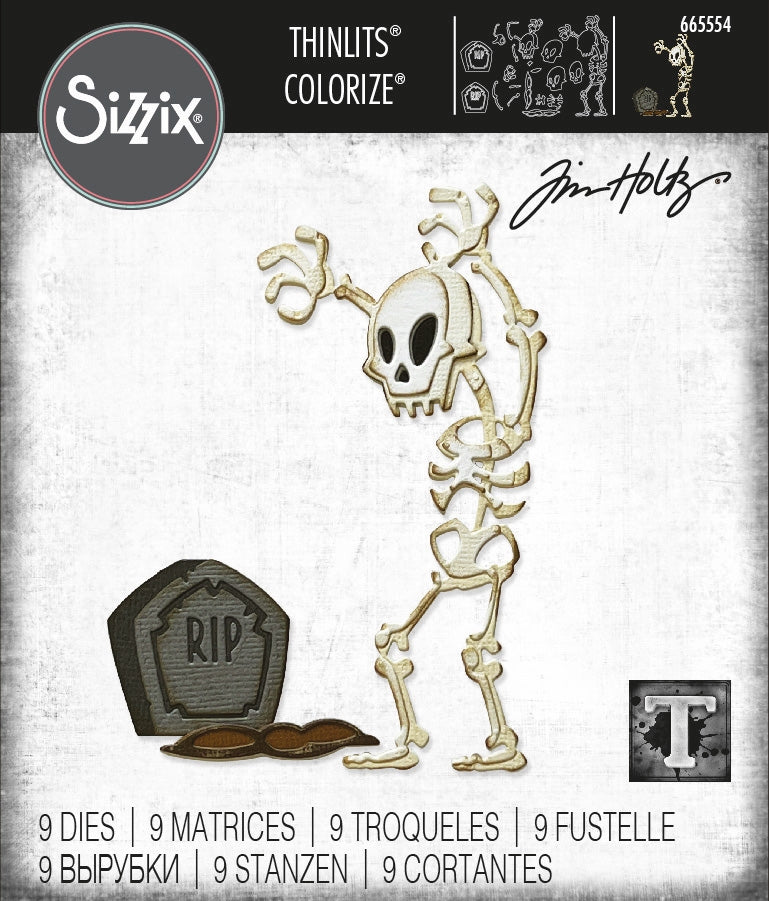 Sizzix - Tim Holtz - Thinlits Dies - Mr. Bones Colorize