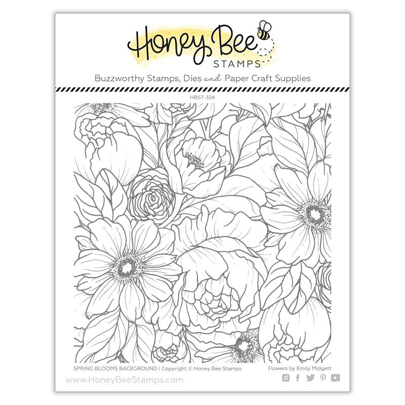 Honey Bee Stamps - Spring Blooms Background Stamp Set