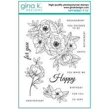 Load image into Gallery viewer, Gina K Designs - Arjita Singh - Happy Bouquet Stamp Set
