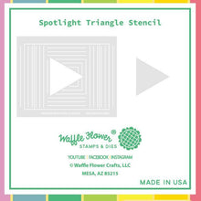 Load image into Gallery viewer, Waffle Flower - Spotlight Triangle Stencil

