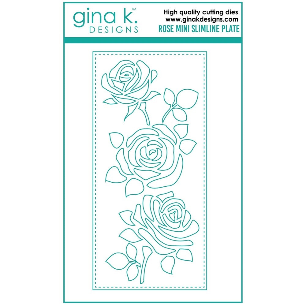 Gina K Designs - Rose Mini Slimline Plate
