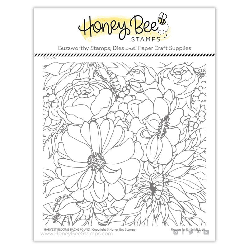 Honey Bee Stamps - Harvest Blooms Background Stamp Set