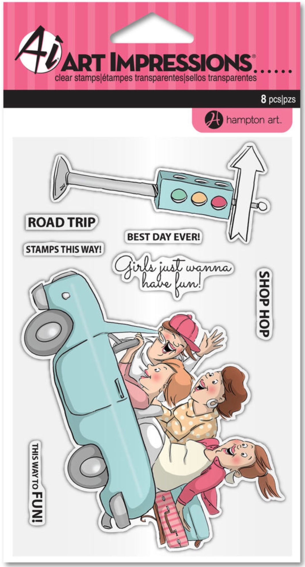 Art Impressions - SC0795 - Road Trip Stamp Set