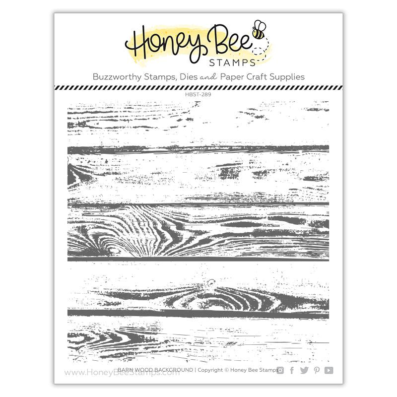Honey Bee Stamps - Barn Wood Background Stamp Set