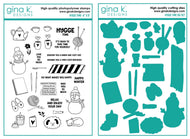 Gina K Designs - Hygge Time - Stamp Set and Die Set Bundle