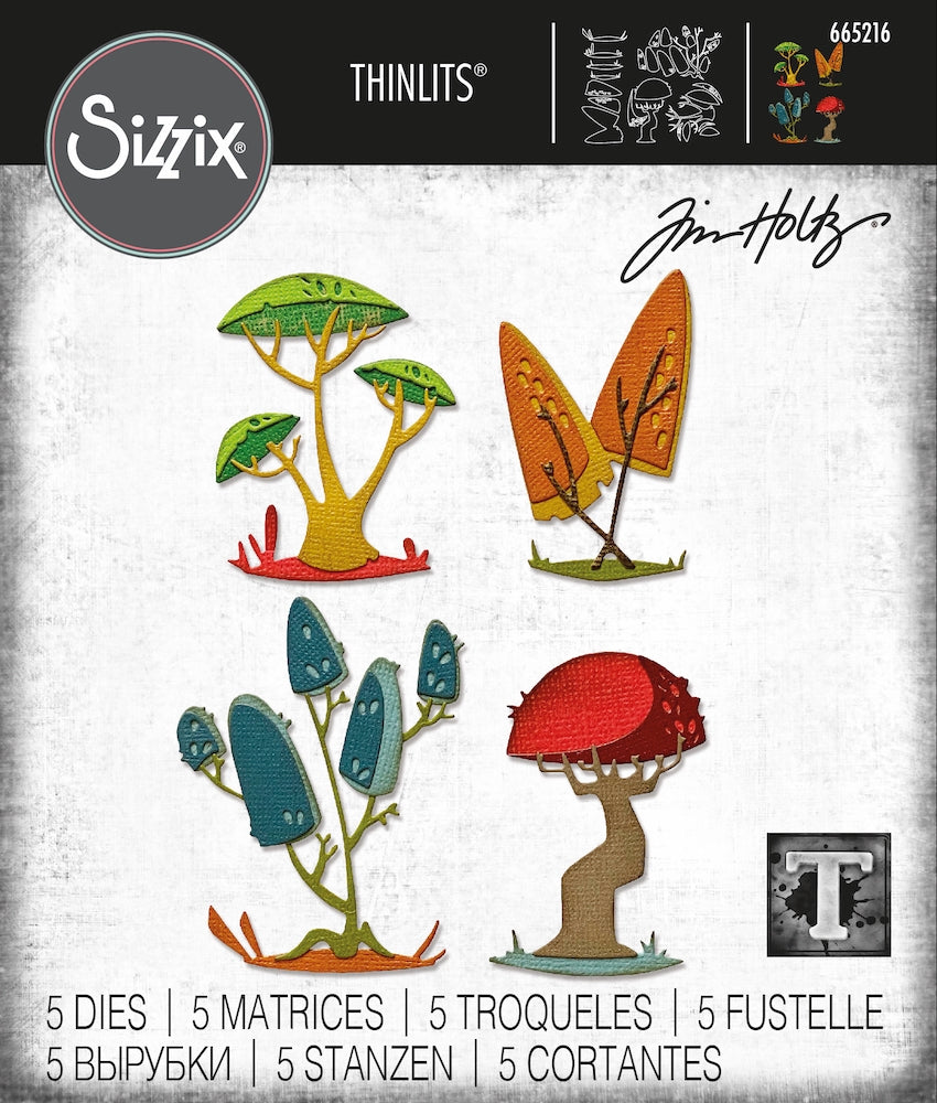 Sizzix - Tim Holtz - Thinlits Dies - Funky Toadstools