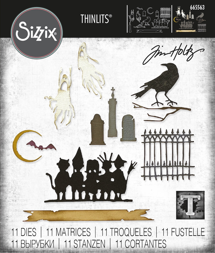 Sizzix - Tim Holtz - Thinlits Dies - Vault Series - Halloween 2021