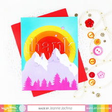 Load image into Gallery viewer, Waffle Flower - Sunrise Mountain Stencil
