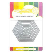 Load image into Gallery viewer, Waffle Flower - Nesting Hexagon Frames Die
