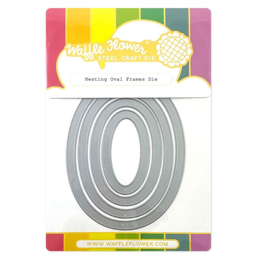 Waffle Flower - Nesting Oval Frames Die