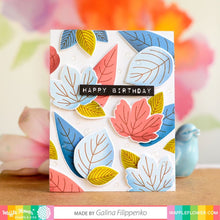 Load image into Gallery viewer, Waffle Flower - Two Step Leaves Combo - Stamp Set and Die Set Bundle
