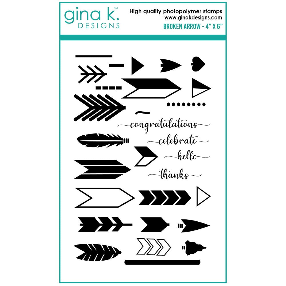 Gina K Designs - Broken Arrow Stamp Set