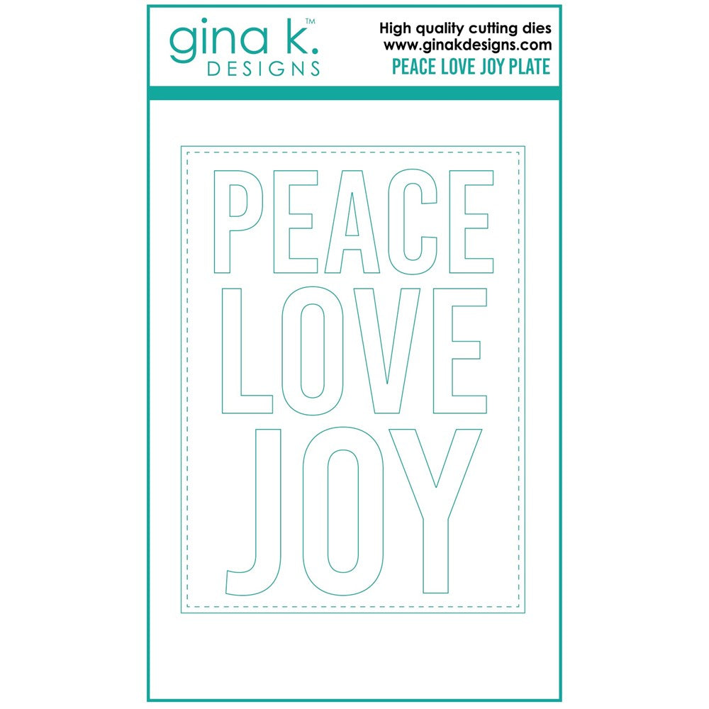 Gina K Designs - Peace Love and Joy Plate