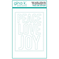 Gina K Designs - Peace Love and Joy Plate