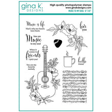 Load image into Gallery viewer, Gina K Designs - Music To My Soul - Stamp Set and Die Set Bundle
