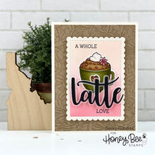 Load image into Gallery viewer, Honey Bee Stamps - Coffee Bean Background Stamp Set
