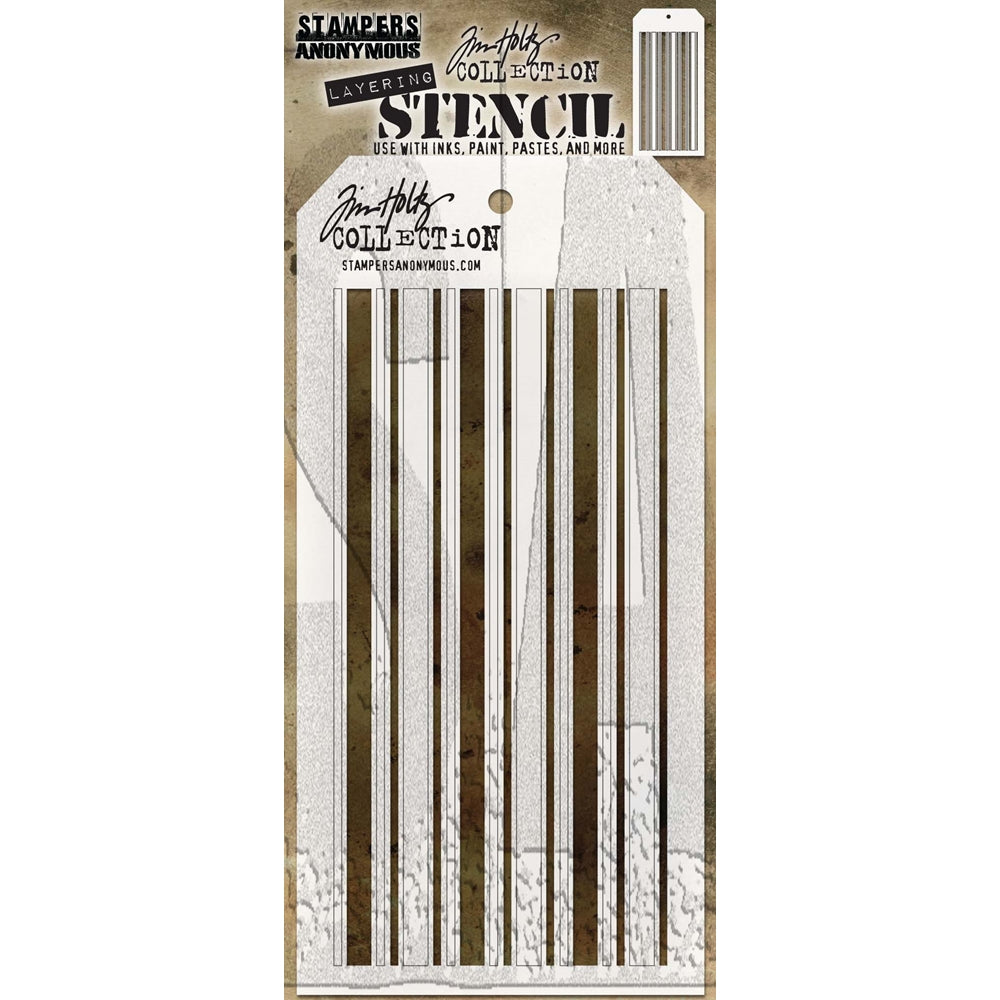 Stampers Anonymous - Tim Holtz - Layering Stencil - Shifter Mint