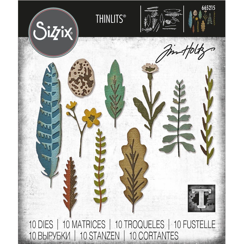 Sizzix - Tim Holtz - Thinlits Dies - Funky Nature