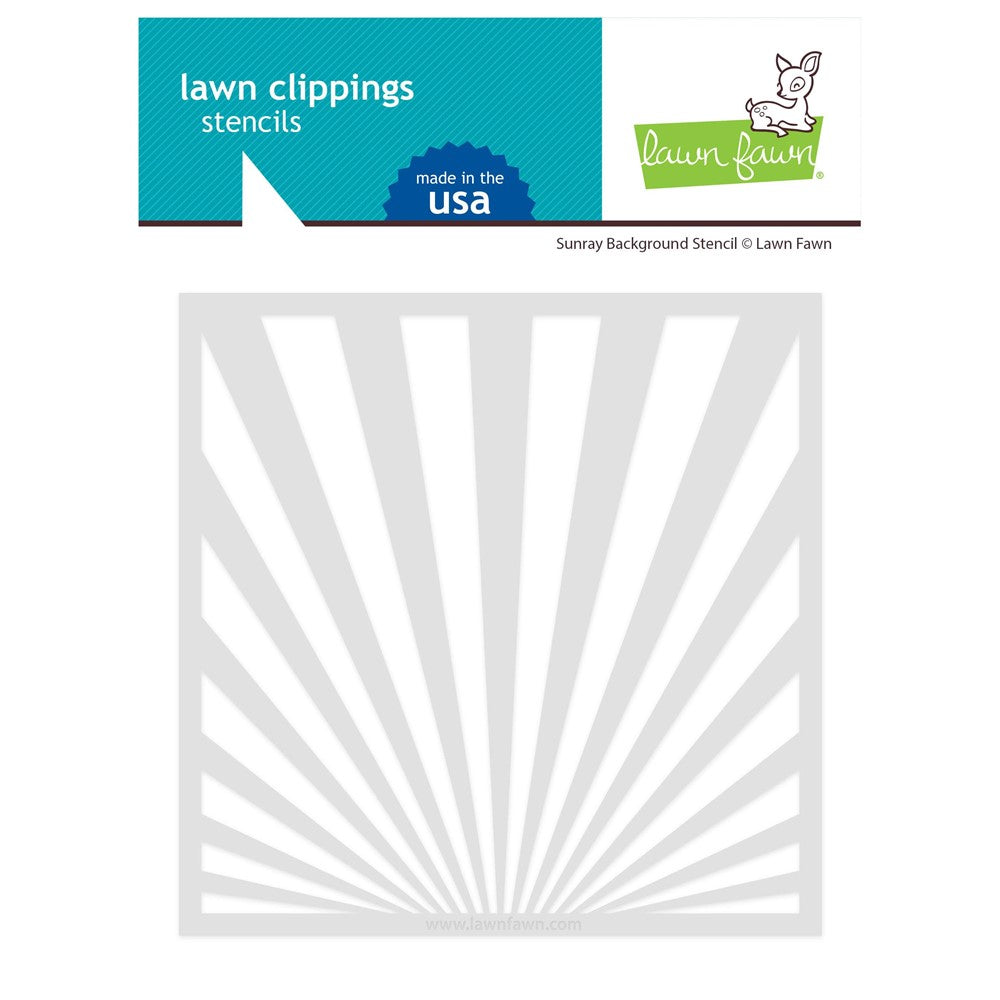 Lawn Fawn - Sunray Background Stencil