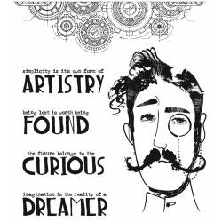 Stampers Anonymous - Tim Holtz - Cling Mounted Rubber Stamp Set - Observations
