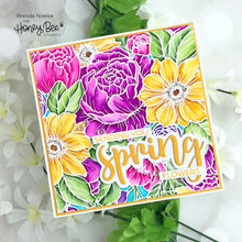 Load image into Gallery viewer, Honey Bee Stamps - Spring Blooms Background Stamp Set
