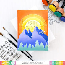 Load image into Gallery viewer, Waffle Flower - Sunrise Mountain Stencil

