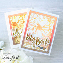 Load image into Gallery viewer, Honey Bee Stamps - Harvest Blooms Background Stamp Set
