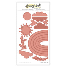 Load image into Gallery viewer, Honey Bee Stamps - Honey Cuts - Rainbow Hot Foil Plate
