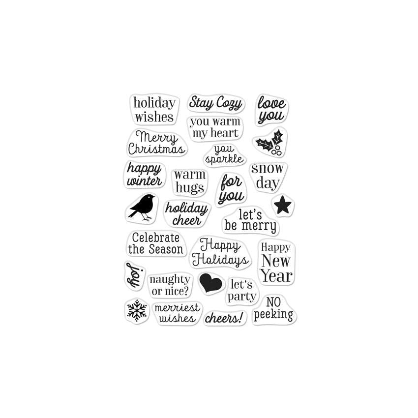 Hero Arts - Hero Greetings Christmas Messages Stamp Set
