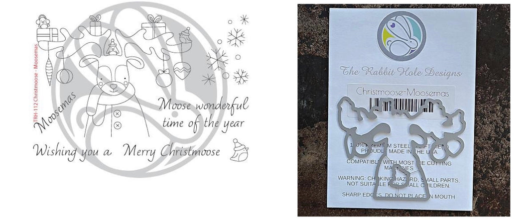The Rabbit Hole Designs - Christmoose - Moosemas - Stamp and Die Bundle