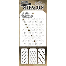 Load image into Gallery viewer, Stampers Anonymous - Tim Holtz - Layering Stencil - Shifter Multi Dots
