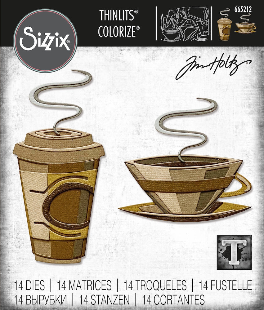 Sizzix - Tim Holtz - Thinlits Dies - Cafe Colorize