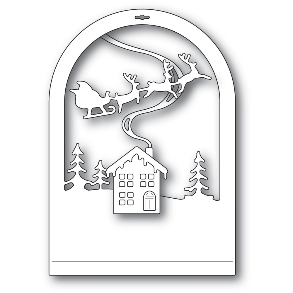 Memory Box - Cabin Snowglobe Die - Style 94494