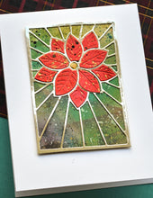 Load image into Gallery viewer, Poppy Stamps - Stained Glass Poinsettia Die - Style 2391
