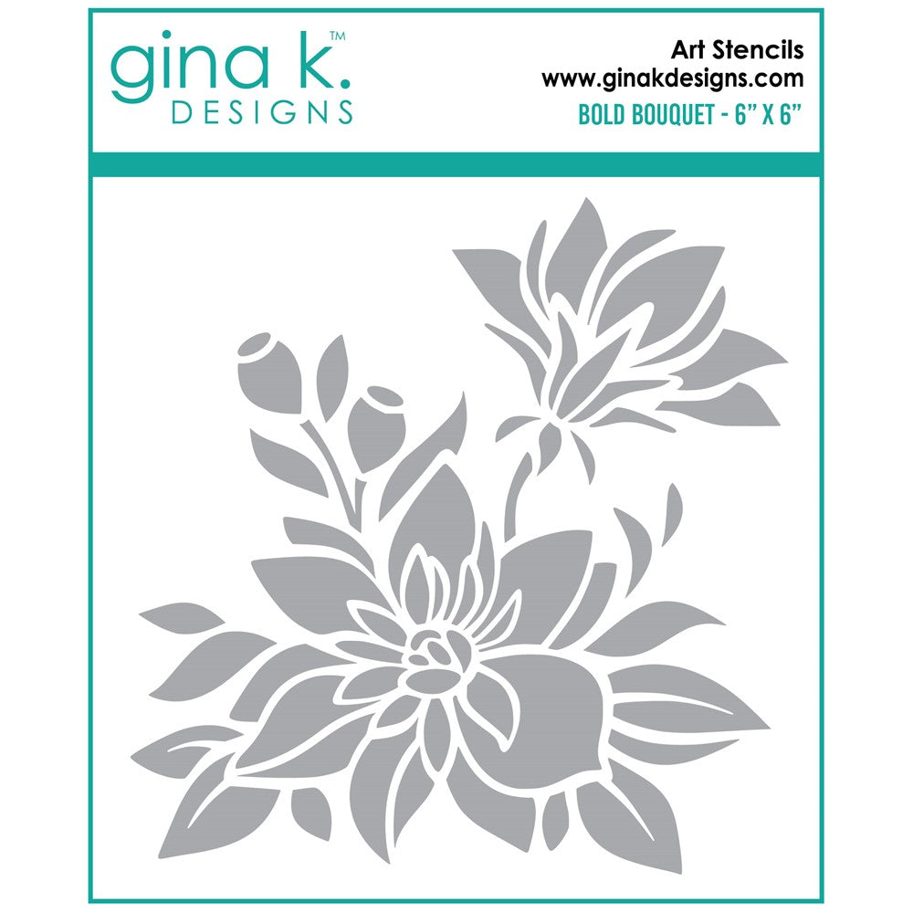 Gina K Designs - Stencil - Bold Bouquet